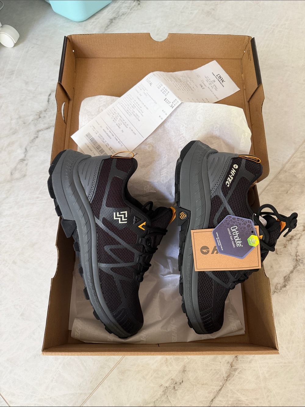 Hi-Tec Men's Black and Gray Trail Running Hiking Shoes Brand New in Box with Tag
